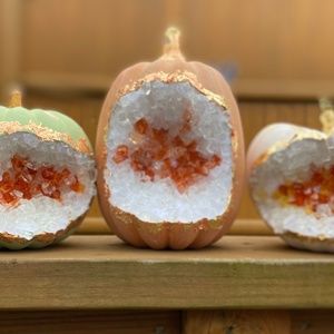 Druzy Geode Pumpkins
